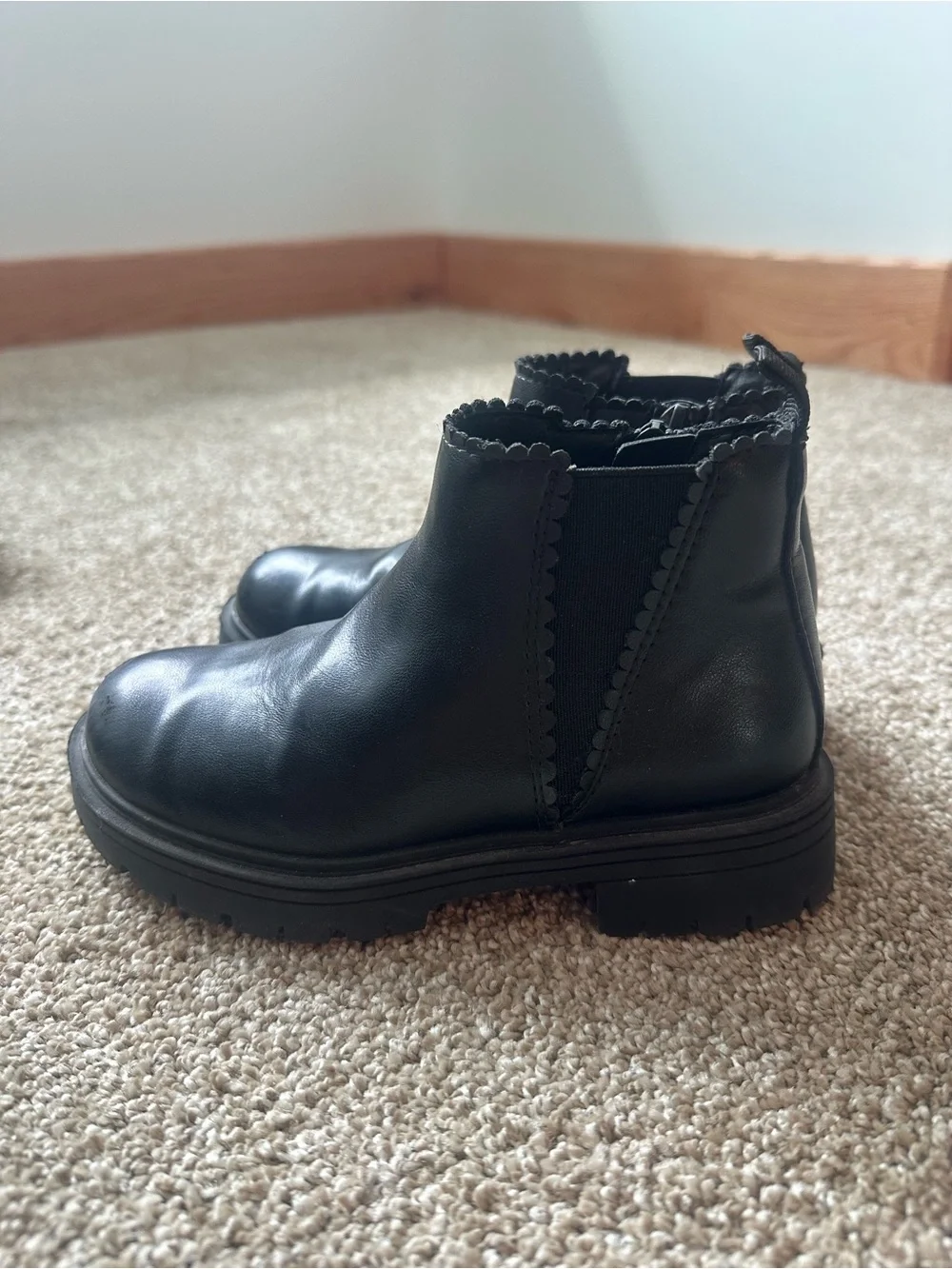 Toddler girl black boots